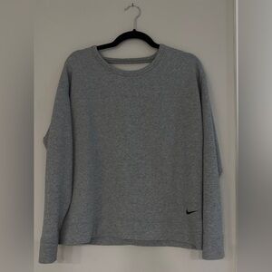 Nike Men's Grey Crewneck Sweatshirt